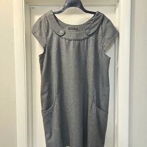 Atmosphere Charcoal Cap Sleeve Mini Dress